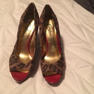 Candies Leopard Print Pumps